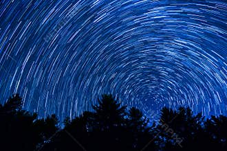 Star Trails Over North Carolina