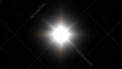 Radiant Light Source Diminishing into the Distance, Transitioning from Brightness to Darkness