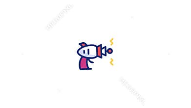 Blaster Animated Icon Loop