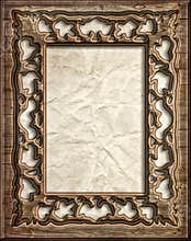 Decorative wood frame