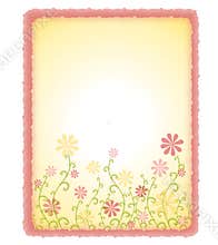 Decorative Spring Floral Paper Background