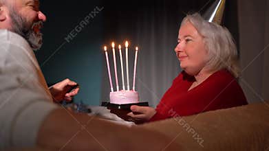 husband and wife celebrate birthday