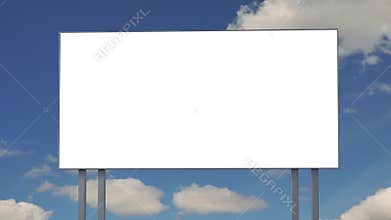 Billboard with empty screen