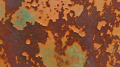 Macro Shot of Oxidized Copper Metal