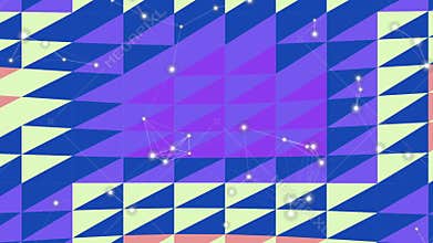 Vibrant Geometric Pattern Animation with Triangles