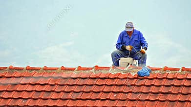 Chimney sweep - Stock Image.