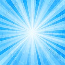 Blue star burst background