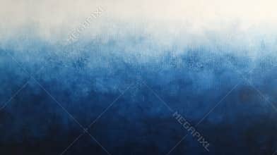 Gradual Blend of White and Blue Tones Creates a Calming Abstract Painting