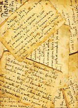 Old sweet receipts background