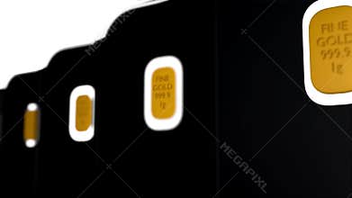 Gold bars sealed in an assay package that acts as a Certificate of Authenticity.