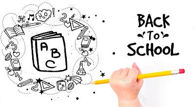 Vector illustration of going back to school