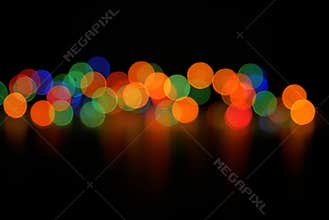 Abstract christmas lights