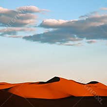 Red desert dunes