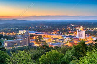 Hot Springs, Arkansas, USA Town Skyline