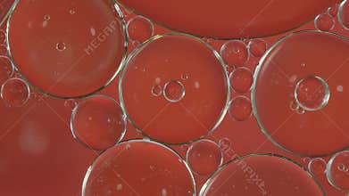 Flowing Bubble red color background