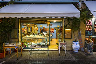Monastiraki neighborhood in Athens.