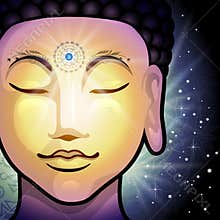 Buddha Face Vector