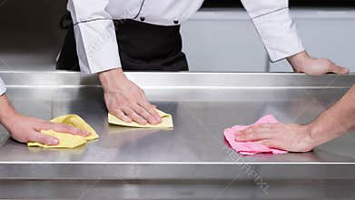 Restaurant kitchen hygiene clean surface