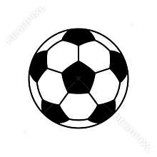 Soccer ball icon Flat vector