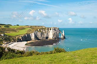 Rocky Beach in Normandy, France