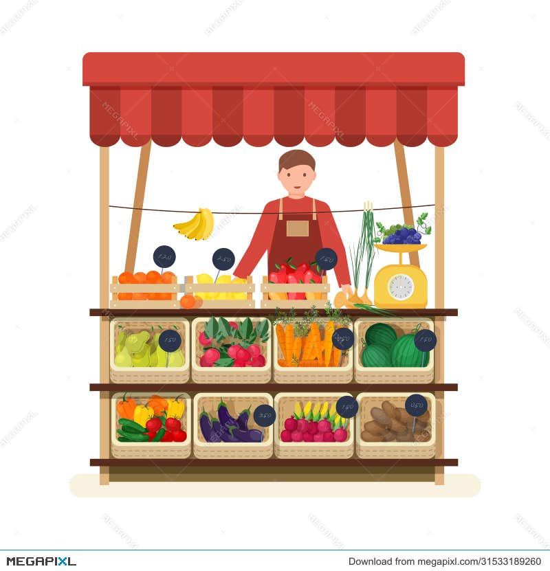 Fruiterer Clipart And Illustrations