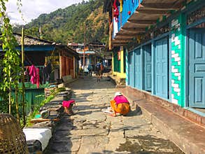 Village Ghorepani near Poon Hill