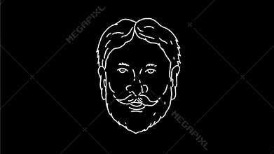Morphing from young adult middle age to old 2d animation