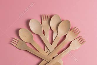 Flower from spoons and forks
