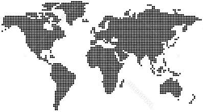Dotted World Map