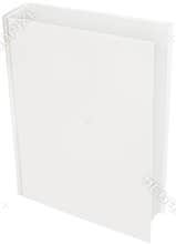 White hard cover book