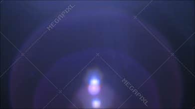 Lens flare blue glow blur moon light effect sparkle