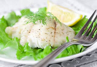 Baked white fish