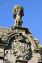 Mythological figure Atlas on palace Marquis Bendana