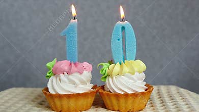 Happy 10 birthday, celebration concept