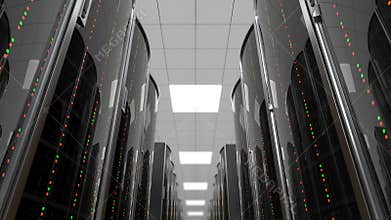 Moving between server racks in datacenter, loop