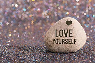 Love yourself on stone