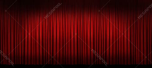 Large Red Stage Curtain