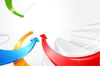 Arrows moving upwards