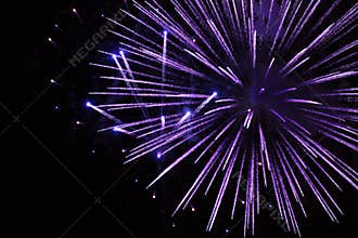 Fireworks Exploding for Celebration