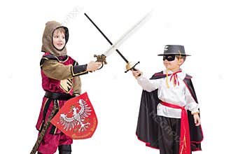 Boys with carnival costume