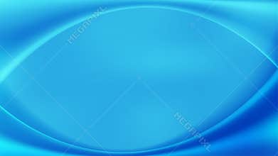 Vector Abstract Blue Gradient Background with Shining Blurry Curves