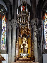 Interior of San Juan Bautista Church at Arucas, Gran Canaria Island, Canary Islands, Spain
