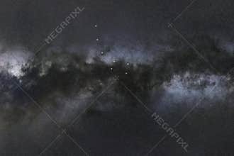 Ursa Minor star constellation, Night sky, Cluster of stars, Deep space,Little Bear, Polaris, North Star