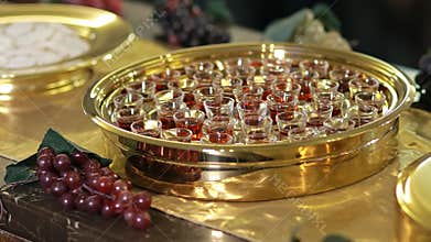 Christian church, sacrament and wine, symbol of Holy Communion