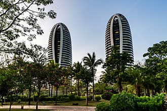 Urban architectural landscape of Sanya, Hainan