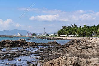 Landscape of Big and Small Dongtian Tourist Scenic Area, Sanya, Hainan