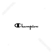 Champion logo editorial illustrative on white background