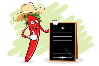Chili Chef with Menu Board