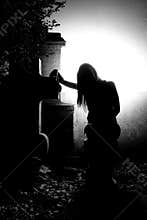 Angel on the grave