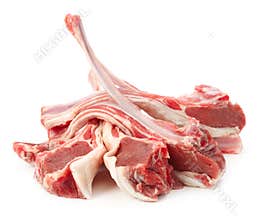 Raw lamb meat